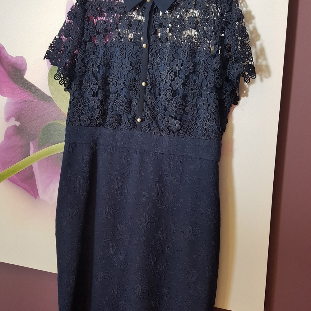 Karl Lagerfeld special occasion navy dress